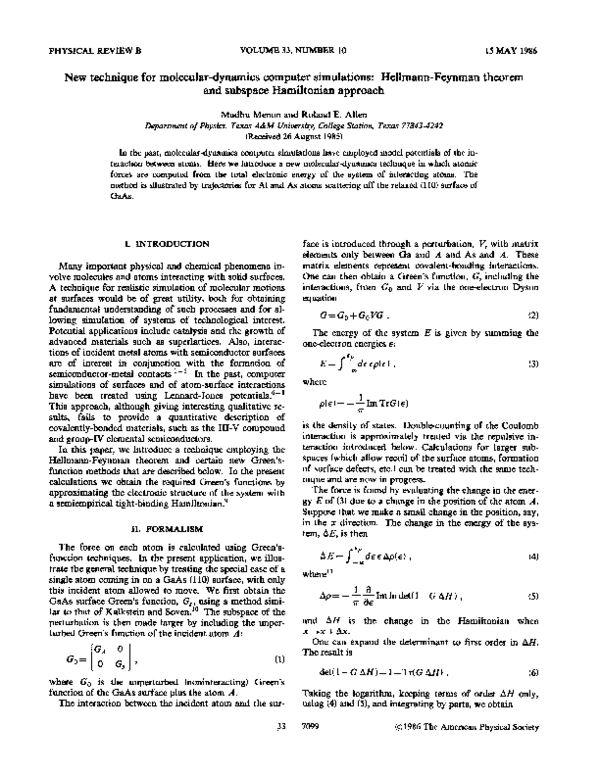 (PDF) New technique for molecular-dynamics computer simulations ...