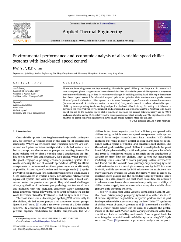 (PDF) Environmental performance and economic analysis of allvariable