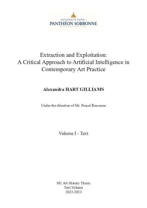(PDF) Extraction and Exploitation: A Critical Approach to Artificial ...