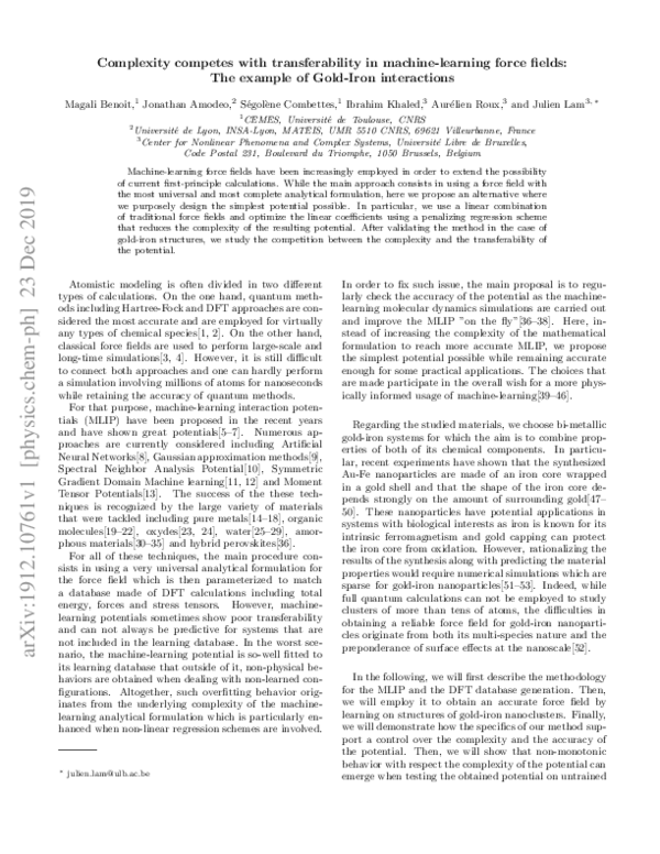 (PDF) Complexity competes with transferability in machine-learning ...