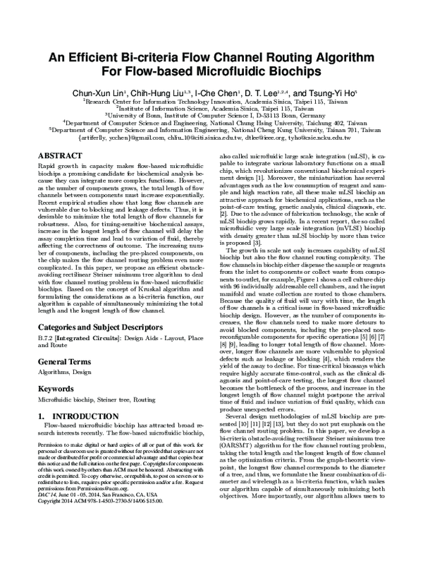 (PDF) An efficient bi-criteria flow channel routing algorithm for flow ...