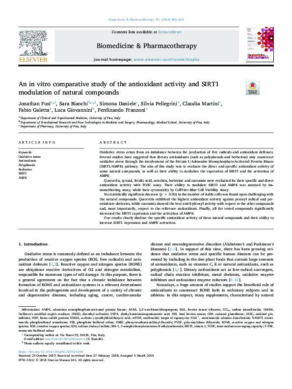 (PDF) An in vitro comparative study of the antioxidant activity and ...