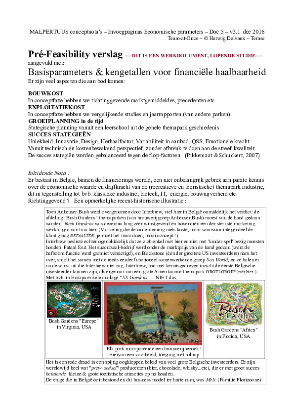 (PDF) Mpt Doc 5 - Pré-Feasibility verslag (WERKDOCUMENT)