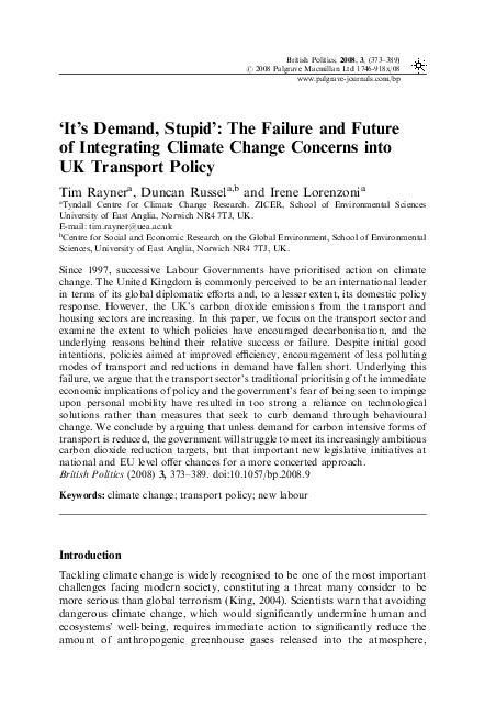 (PDF) ‘It's Demand, Stupid’: The Failure and Future of Integrating ...