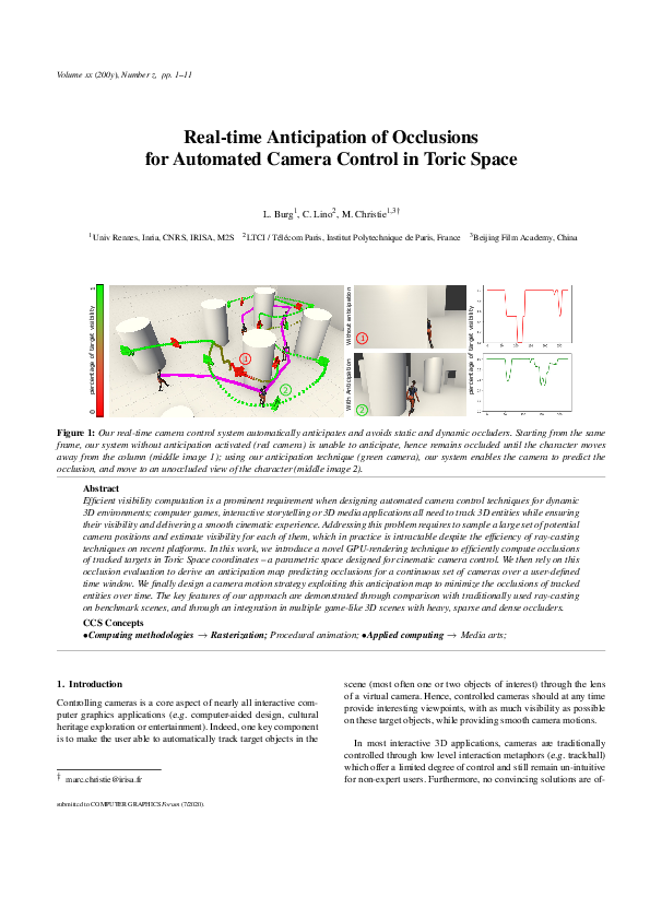 (PDF) Real‐time Anticipation of Occlusions for Automated Camera Control ...