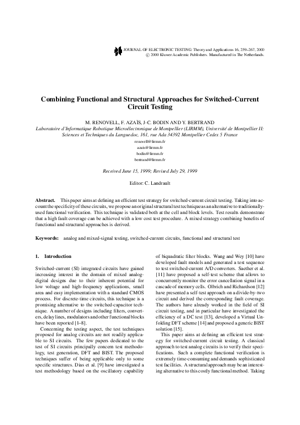 (PDF) Combining Functional and Structural Approaches for Switched ...
