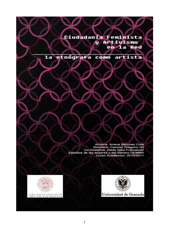 Pdf Ciudadanía Feminista Y Artivismo En La Red La Etnógrafa Como Artista