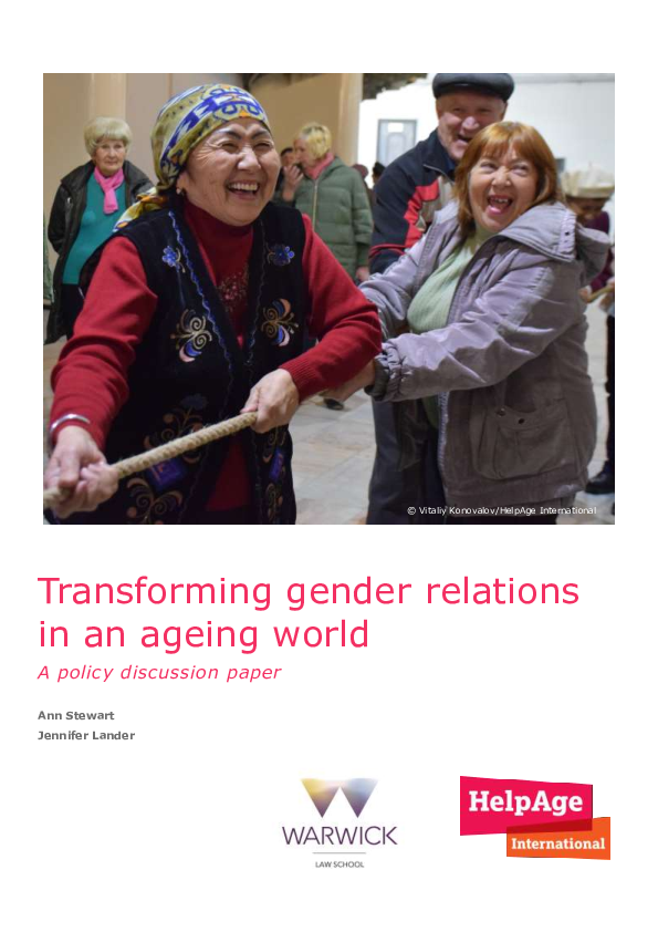 (PDF) Transforming gender relations in an ageing world