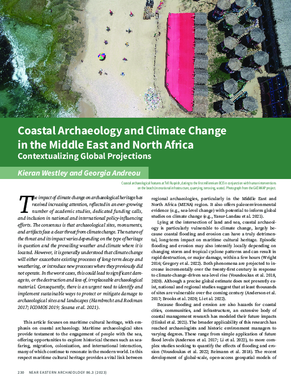 (PDF) Coastal Archaeology and Climate Change in the Middle East and ...