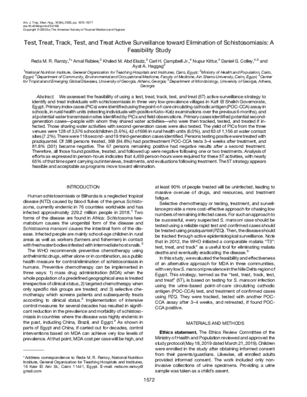 (PDF) Test, Treat, Track, Test, and Treat Active Surveillance toward ...