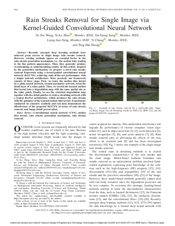 (PDF) Rain Streaks Removal for Single Image via Kernel-Guided ...