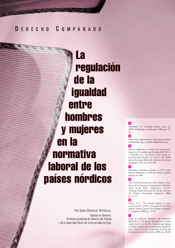 (PDF) La regulación de la igualdad entre hombres y mujeres en la ...