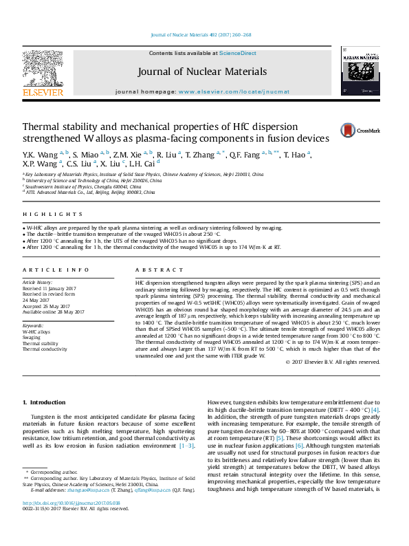 (PDF) Thermal stability and mechanical properties of cold-sprayed ...