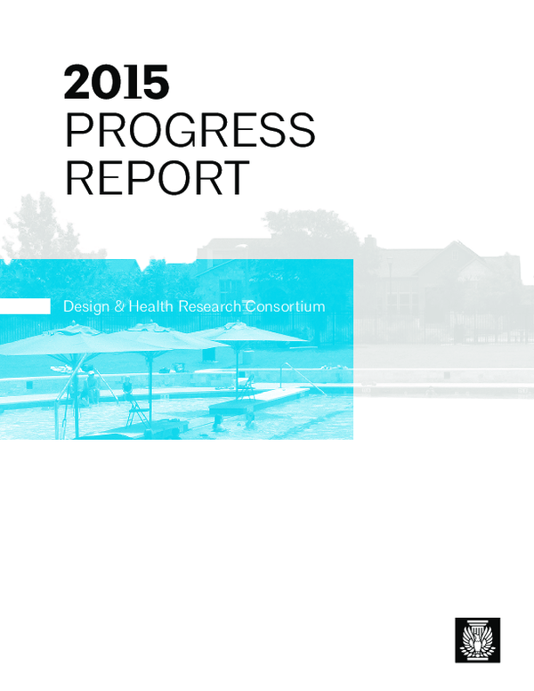 (PDF) 2015 Progress Report: Design And Health Research Consortium