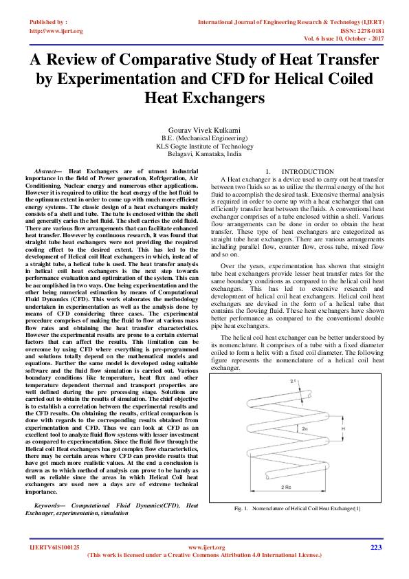 (PDF) A Review of Comparative Study of Heat Transfer by Experimentation ...