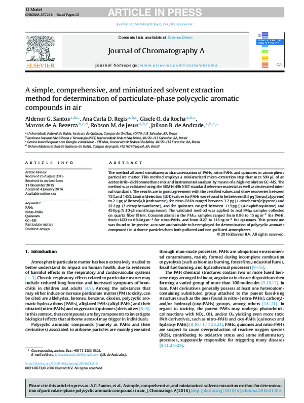 (PDF) A simple, comprehensive, and miniaturized solvent extraction ...