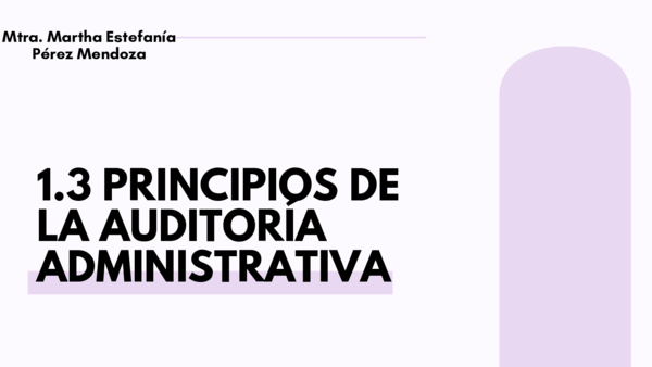 (PDF) 3 PRINCIPIOS DE LA AUDITORÍA ADMINISTRATIVA