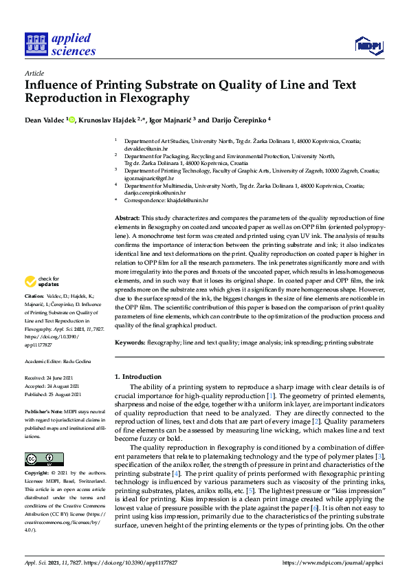 (PDF) Influence of Printing Substrate on Quality of Line and Text ...