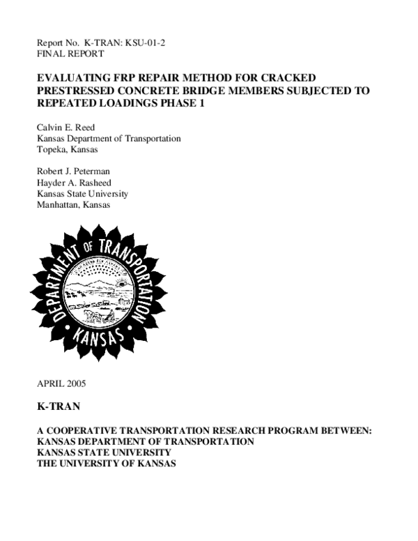 (PDF) Evaluating FRP repair method for cracked prestressed concrete ...