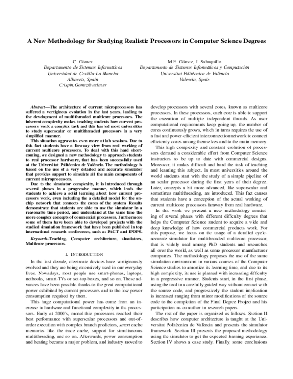 (PDF) A new methodology for studying realistic processors in computer ...