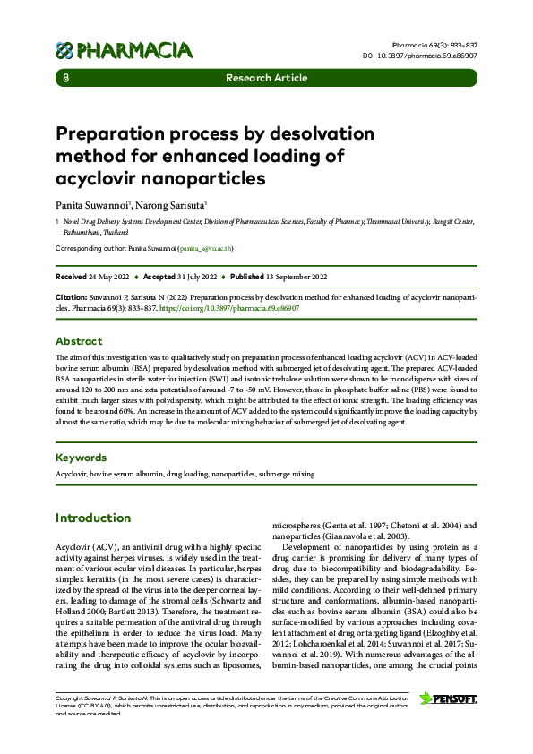 (PDF) Preparation process by desolvation method for enhanced loading of ...