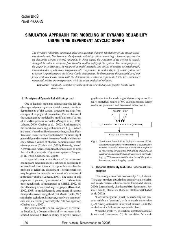 (PDF) Simulation approach for modeling of dynamic reliability using ...