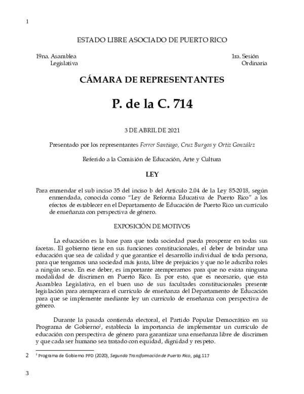 (DOC) ESTADO LIBRE ASOCIADO DE PUERTO RICO