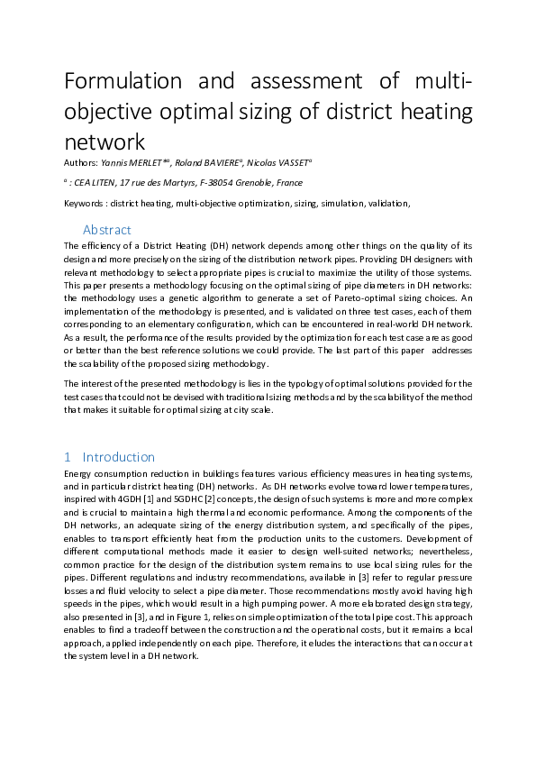 (PDF) Formulation and assessment of multi-objective optimal sizing of ...