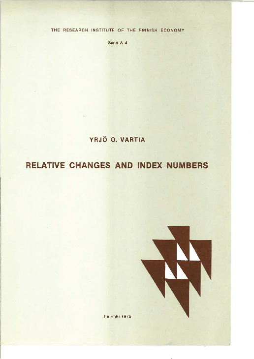 (PDF) Relative Changes and Index Numbers
