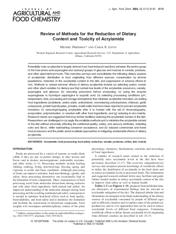 (PDF) Review of Methods for the Reduction of Dietary Content and ...