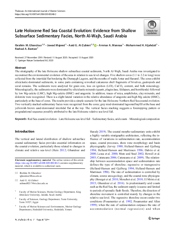 (PDF) Late Holocene Red Sea Coastal Evolution: Evidence from Shallow ...