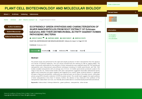 (PDF) ECOFRIENDLY GREEN SYNTHESIS AND CHARACTERIZATION OF SILVER ...