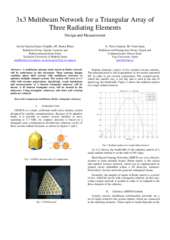 (PDF) 3×3 Multibeam network for a triangular array of three radiating ...