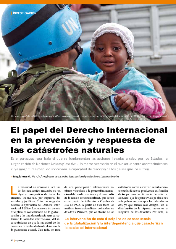 (PDF) El papel del Derecho Internacional en la prevención y respuesta ...