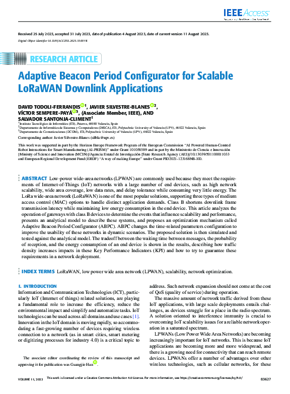 (PDF) Adaptive Beacon Period Configurator for Scalable LoRaWAN Downlink ...