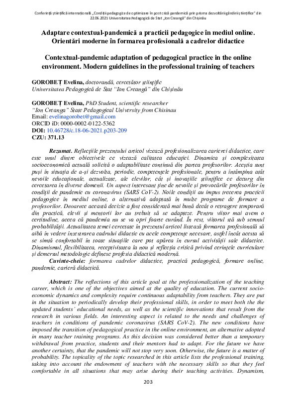 (PDF) Contextual-pandemic adaptation of pedagogical practice in the ...