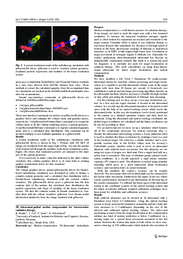 (PDF) 3D ultrasound-guided motion compensation for intravascular ...