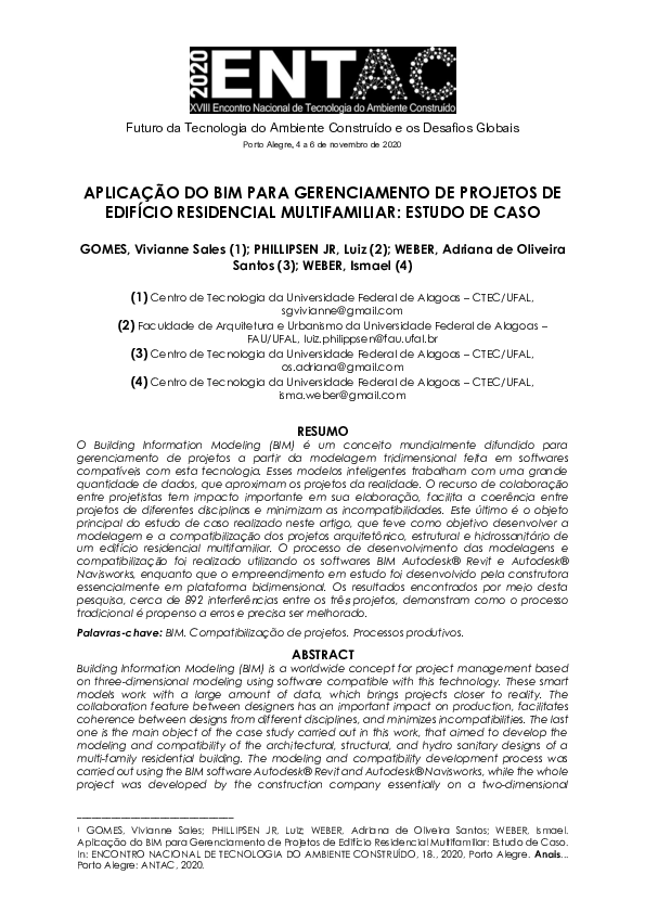 (PDF) Aplicação Do Bim Para Gerenciamento De Projetos De Edifício ...