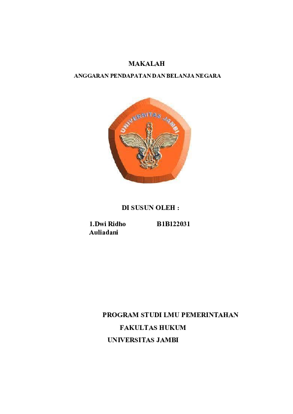 (DOC) ANGGARAN PENDAPATAN DAN BELANJA NEGARA DI SUSUN OLEH DWI RIDHO ...