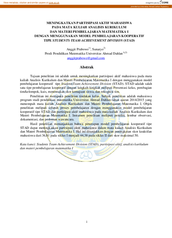 transparansi informasi akademik dalam konteks partisipasi aktif