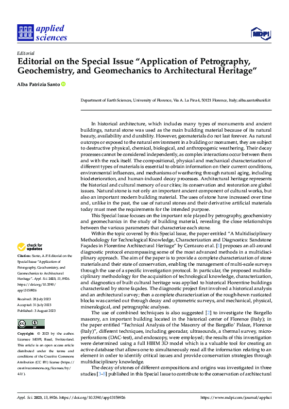 (PDF) Editorial on the Special Issue “Application of Petrography ...