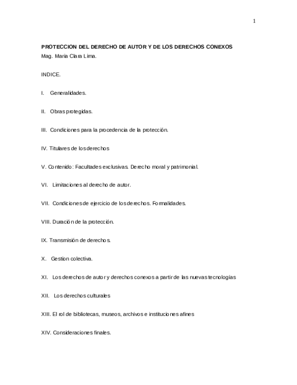 (PDF) Protección del derecho de autor y de los derechos conexos