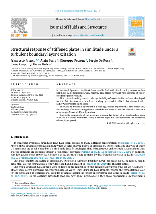 (PDF) Structural response of stiffened plates in similitude under a ...