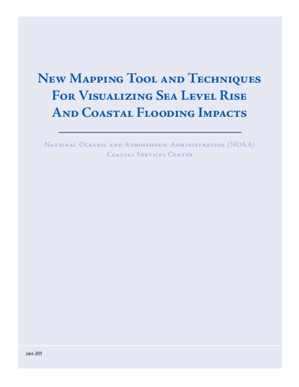 (PDF) New Mapping Tool and Techniques for Visualizing Sea Level Rise ...