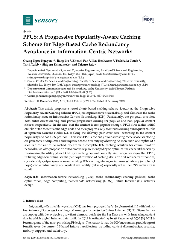 (PDF) PPCS: A Progressive Popularity-Aware Caching Scheme for Edge ...