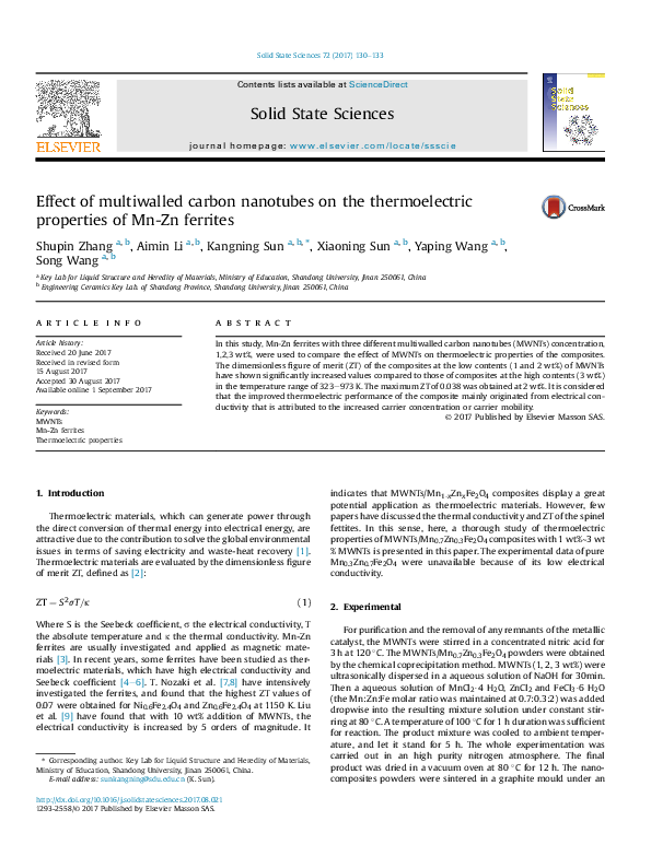 (PDF) Effect of multi-walled carbon nanotubes on the thermal stability ...