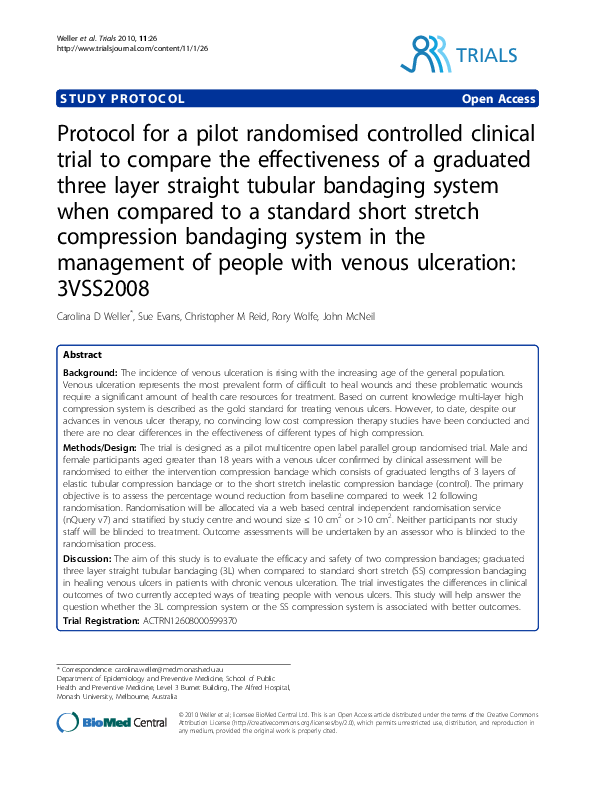 (PDF) Protocol for a pilot randomised controlled clinical trial to ...
