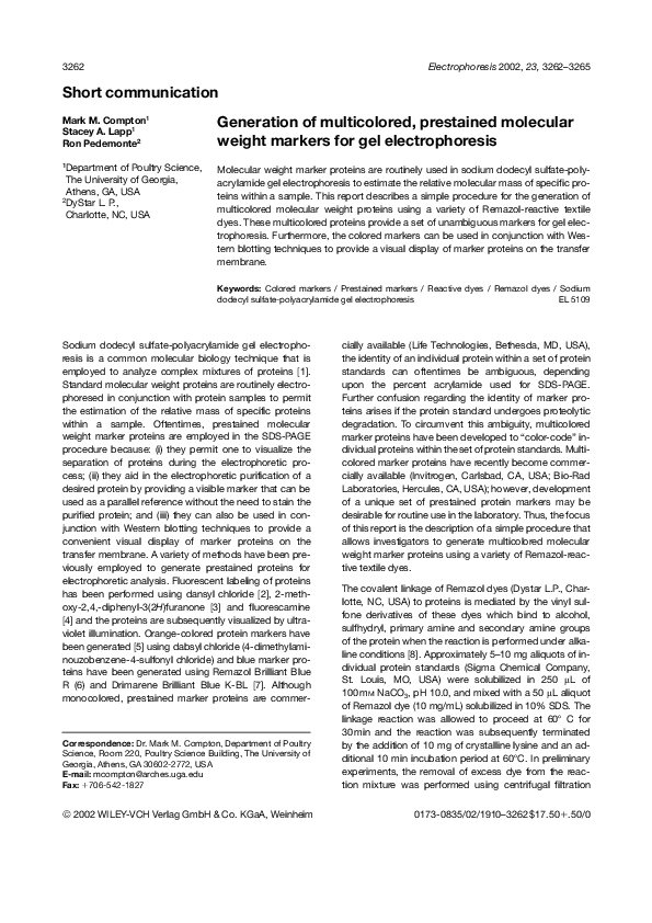Short Communication Journal Example