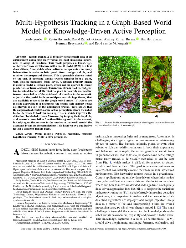(PDF) Multi-Hypothesis Tracking in a Graph-Based World Model for ...