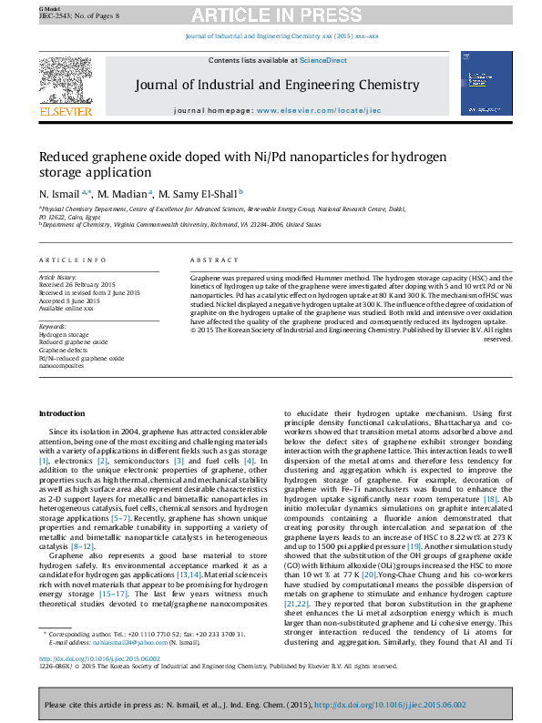 (PDF) Reduced graphene oxide doped with Ni/Pd nanoparticles for ...